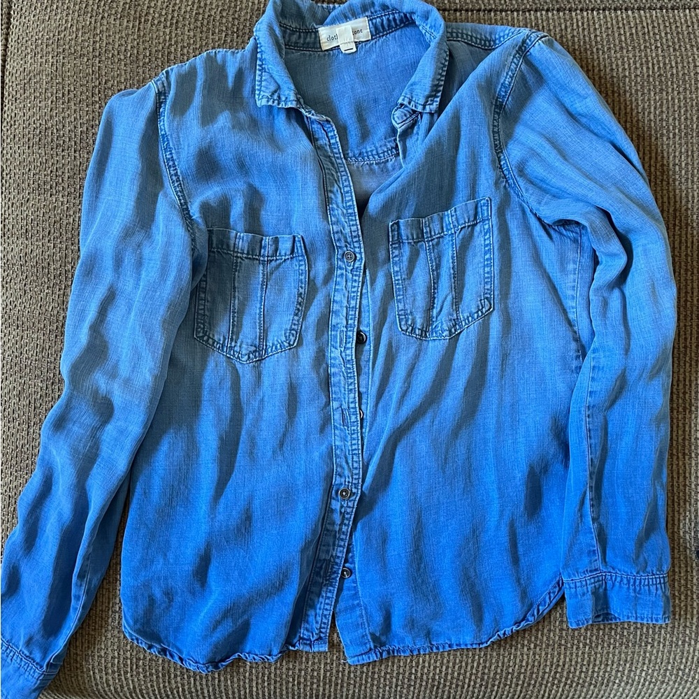 Cloth and Stone ombré denim shirt